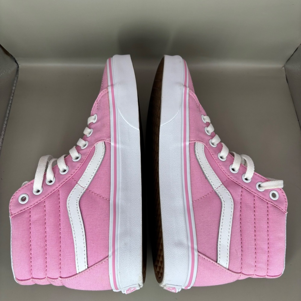 Vans Sk8-Hi Pink Canvas High Top Sneakers Womens 7 Mens 5.5 721356 - Picture 5 of 7